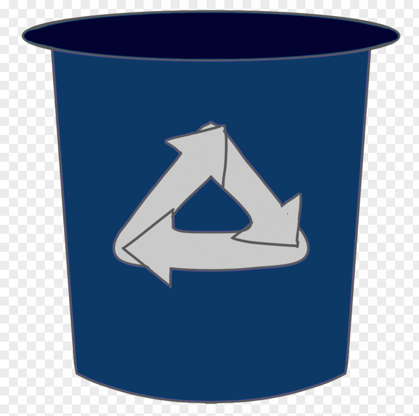Recycle Bin Mug Cobalt Blue Cup PNG