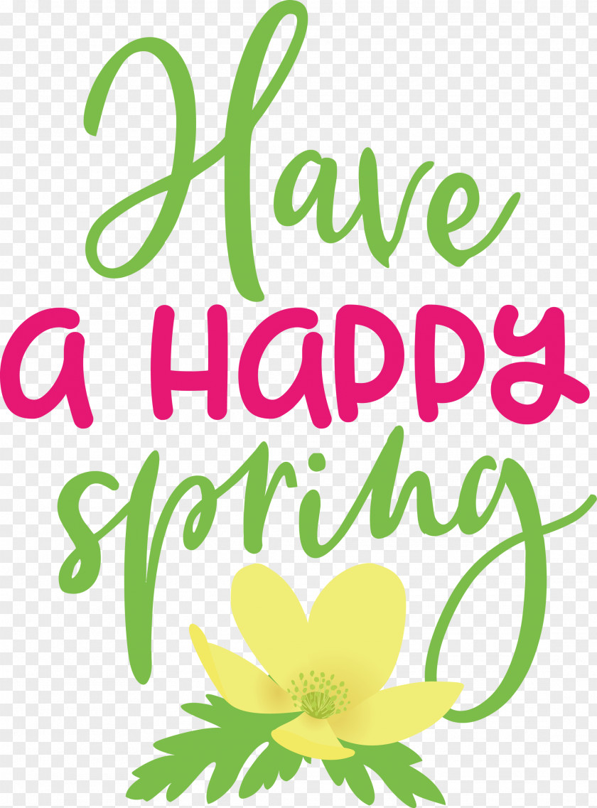 Spring Have A Happy PNG