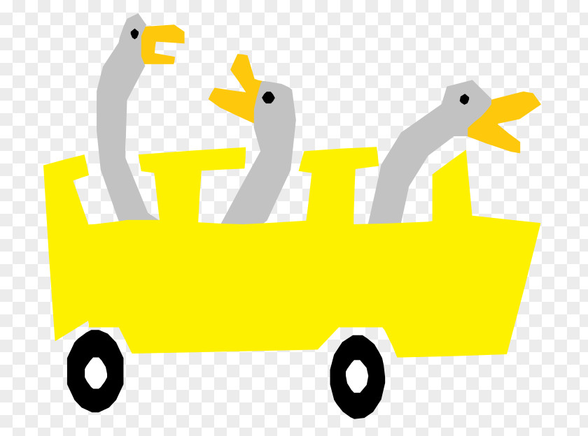 Bus Clip Art Duck Openclipart Goose PNG