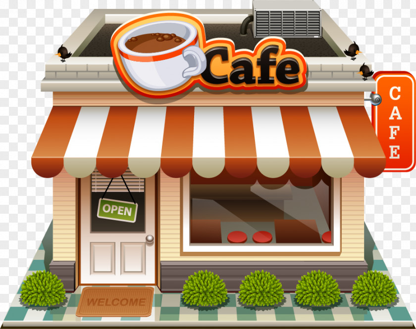 City Street Building,city ​​building,street,Shop Coffee Tea Cafe Bakery PNG