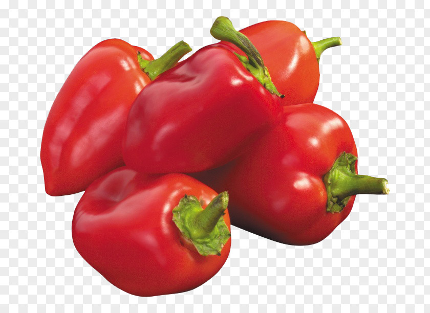 Fresh Red Pepper Bell Cayenne Chili Black PNG