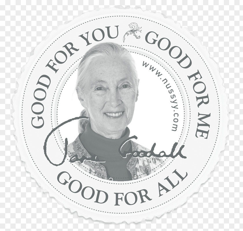 Jane Videos Goodall Logo White Font PNG