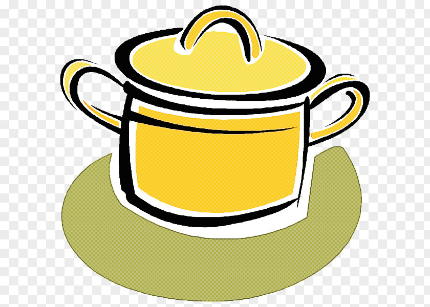 Yellow Tableware Serveware Kettle Dishware PNG