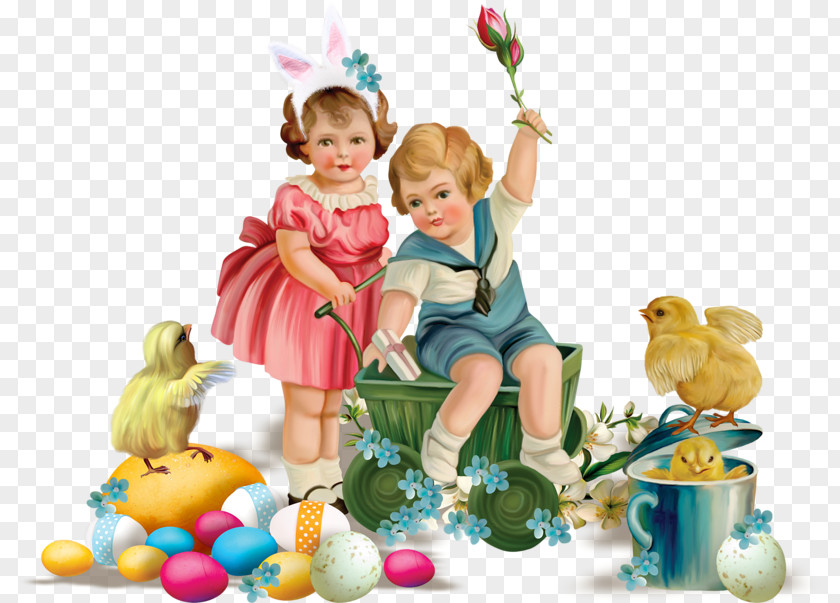 Easter Postcard PNG