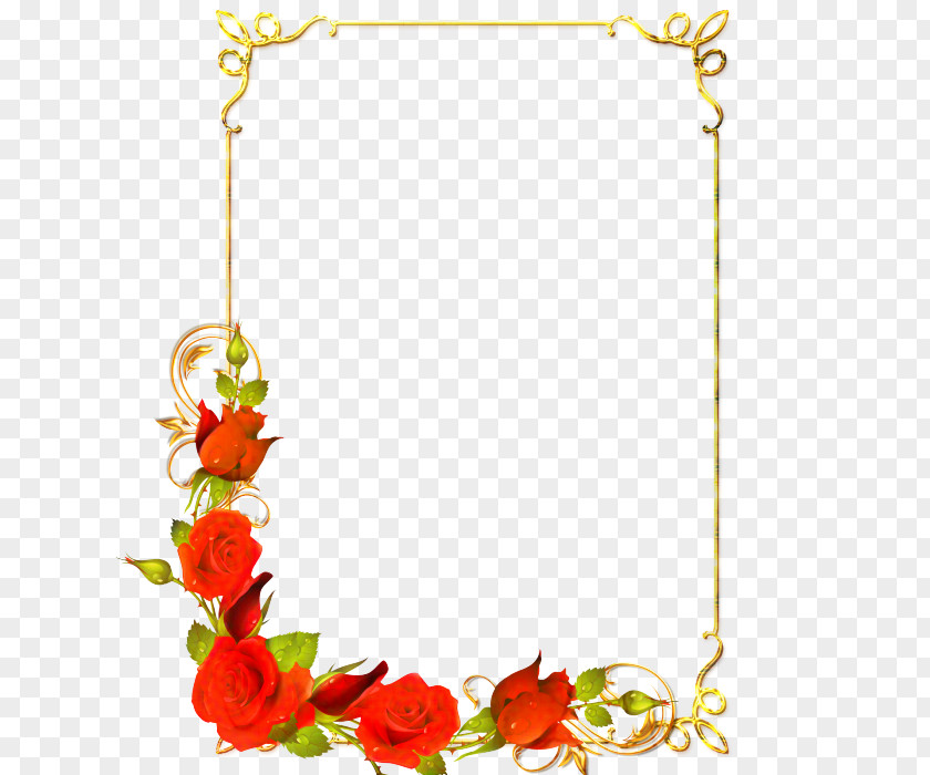 Plant Picture Frame Watercolor Floral PNG