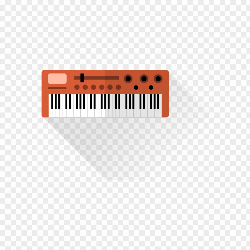 Vector Piano Keyboard Musical Instrument Illustration PNG