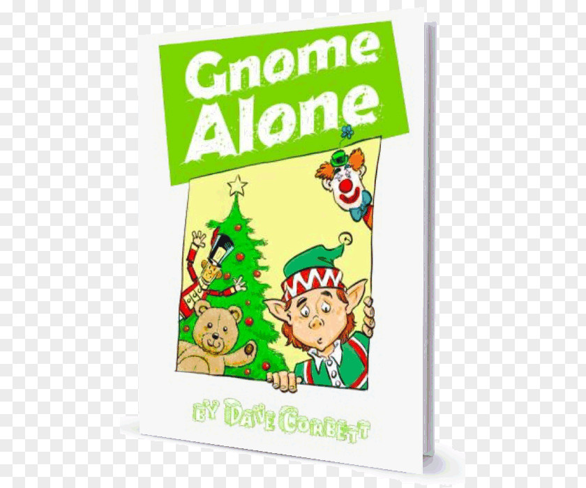 Gnome Alone Christmas Ornament Animal Character Font PNG