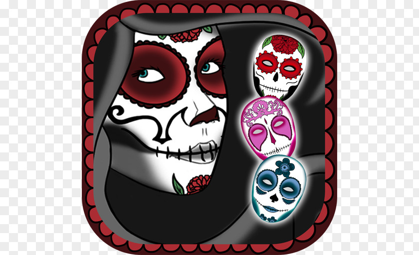 Skull La Calavera Catrina Mexico Halloween PNG