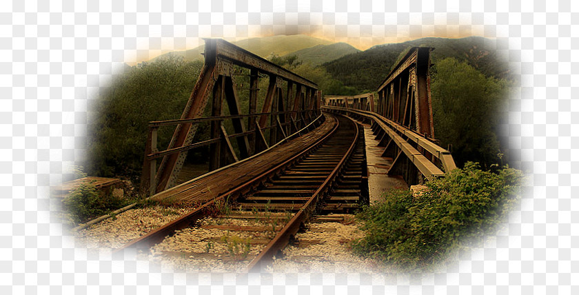 Train Rail Transport Track Bridge Desktop Wallpaper PNG