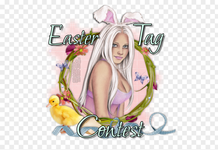 Easter Pink M Font PNG