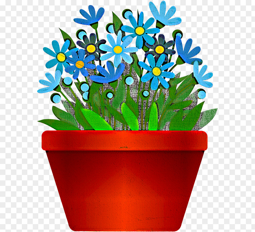 Flowerpot Flower Plant Wildflower Forget-me-not PNG