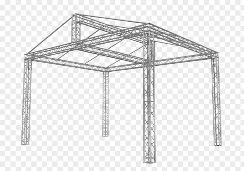 Stage Truss Gable Roof Saw-tooth PNG