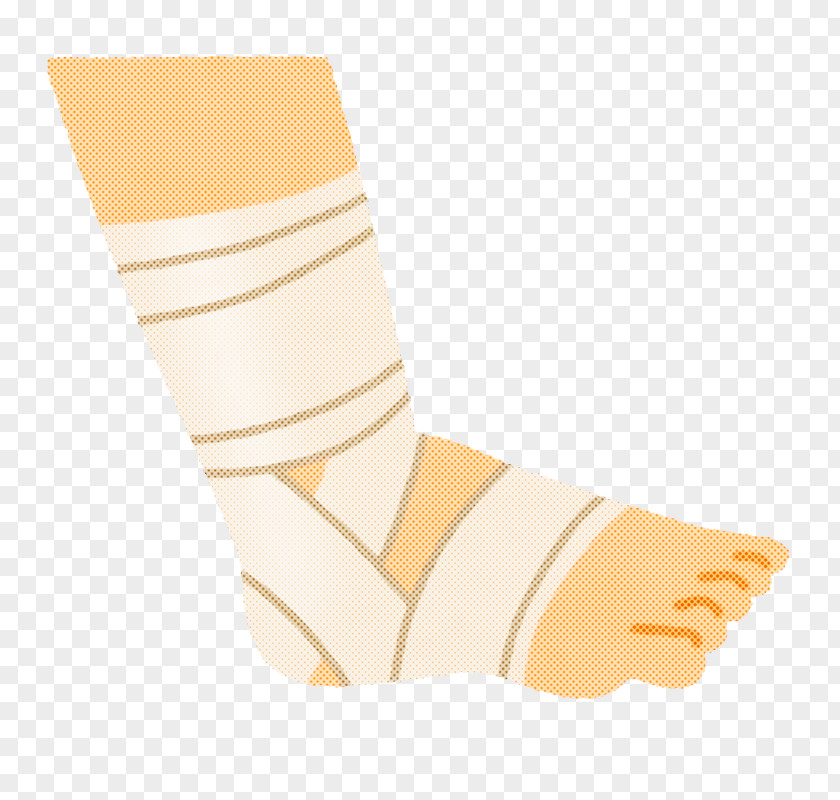 White Yellow Sock Beige Footwear PNG