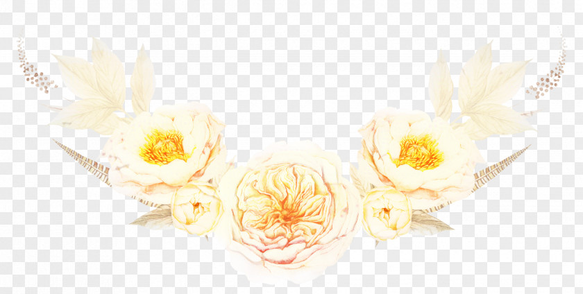 Computer Yellow Background Floral PNG