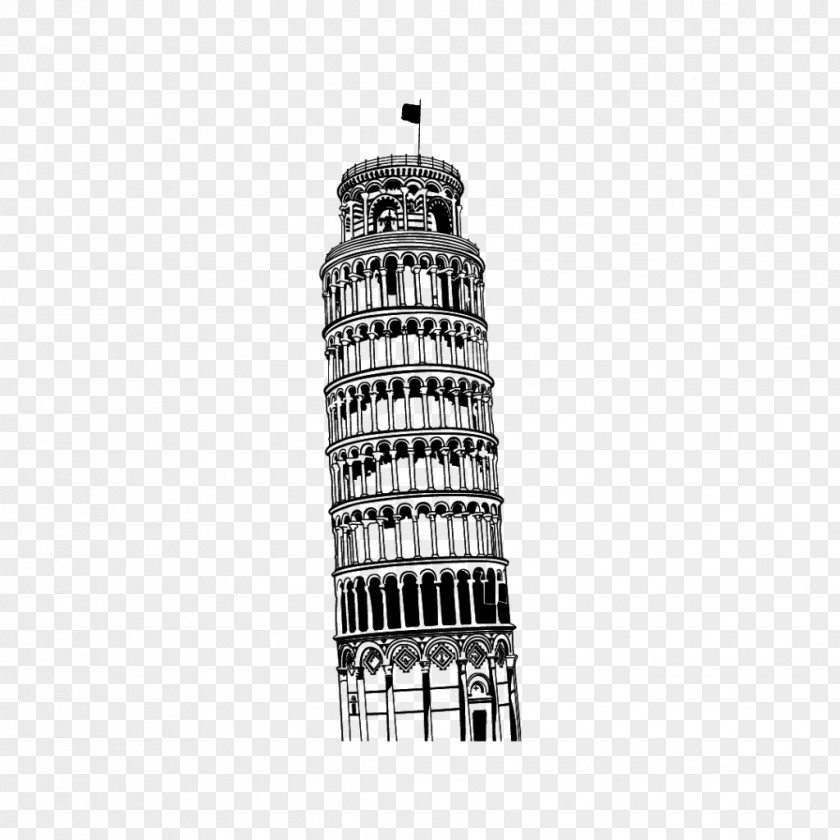 Pisa Tower Leaning Of Sticker Family Room PNG