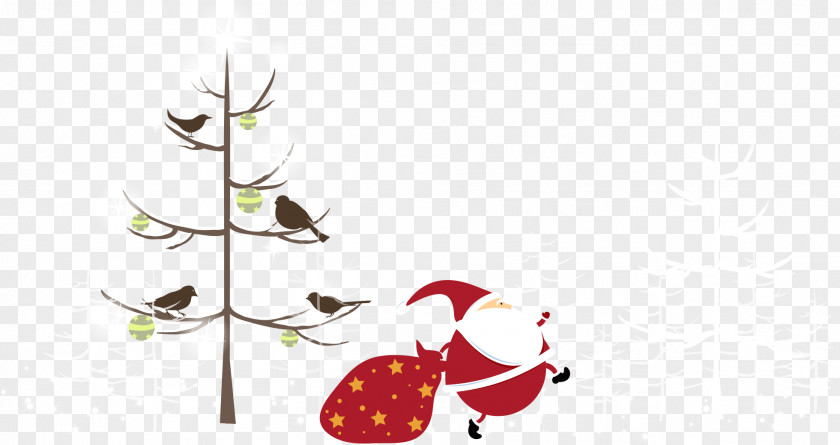 Cartoon Tree And Santa Claus Lam Tsuen Wishing Trees Christmas Ornament PNG