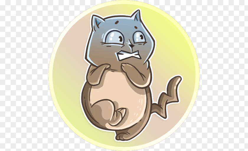 Cat Whiskers Sticker Mammal Telegram PNG