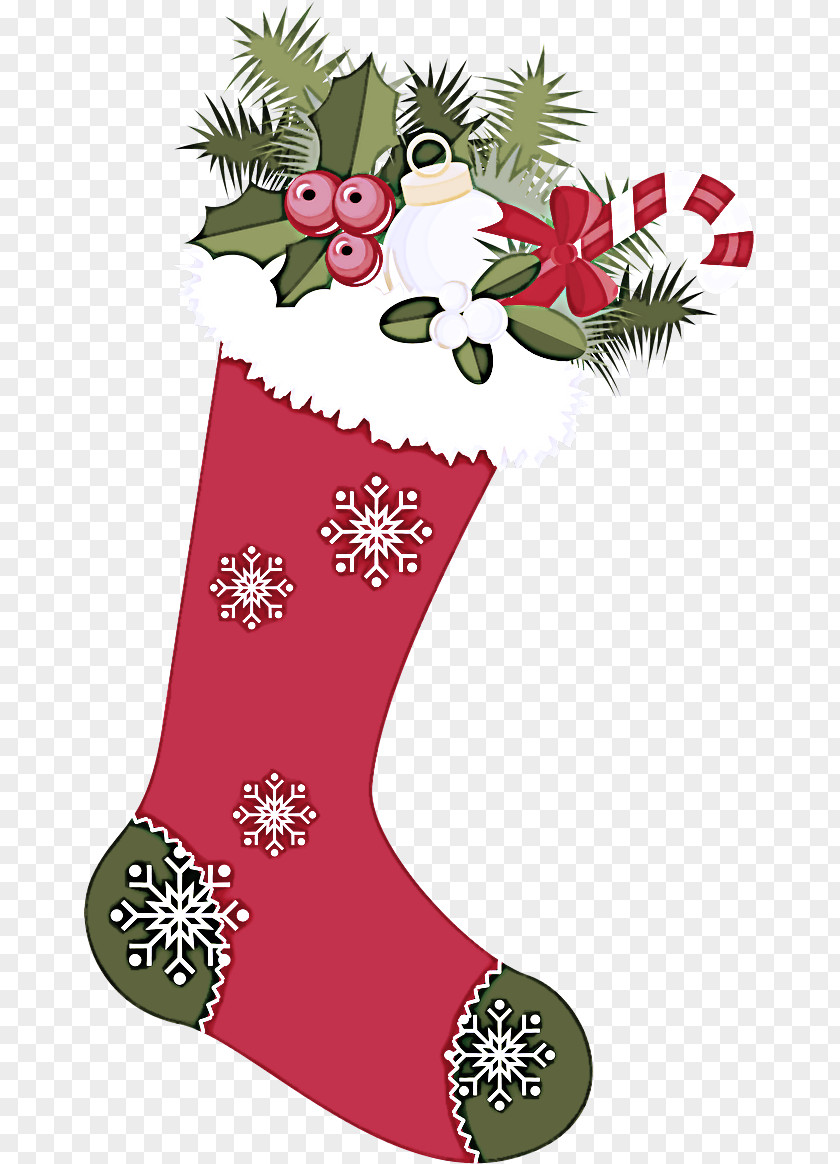 Christmas Plant Stocking PNG