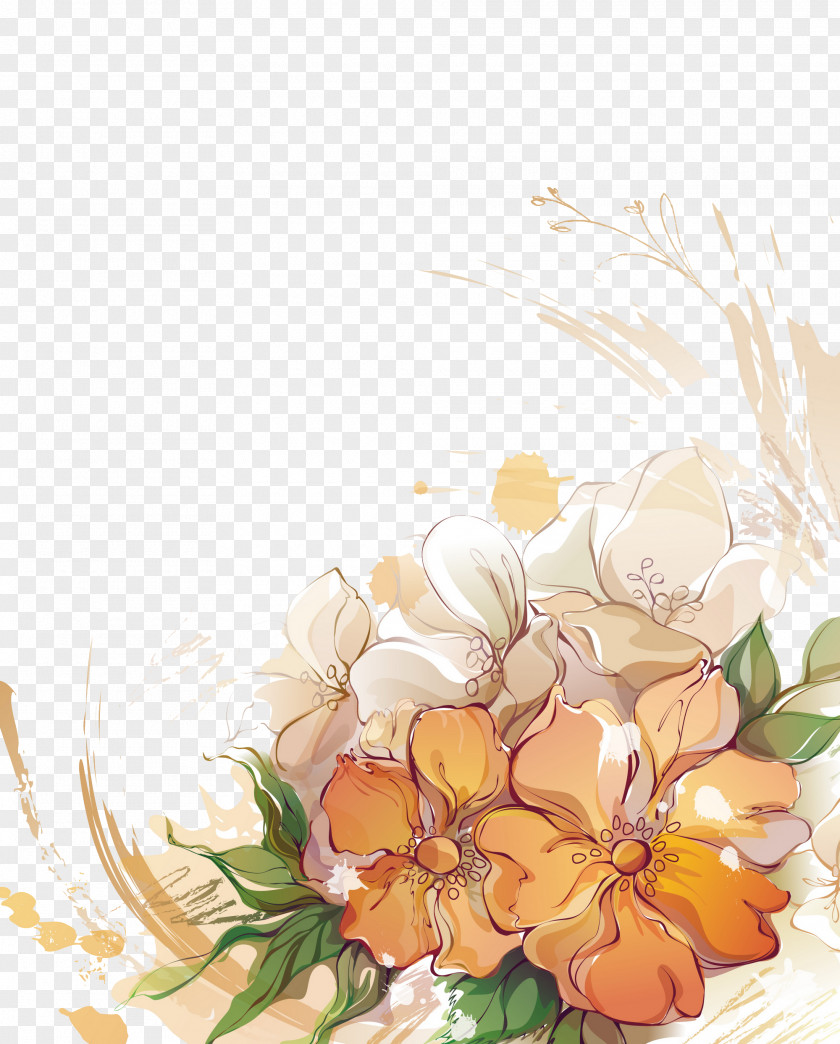 Beautiful Flowers Flower Drawing PNG
