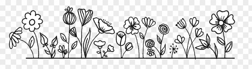 Doodle Art Drawing Illustration Floral Design Bouquet Of Flowers PNG