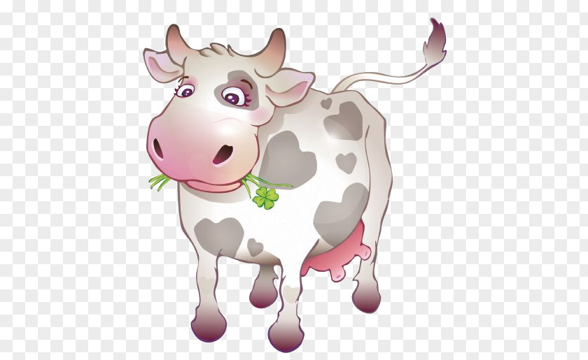 Funny Childhood Dairy Cattle Sticker Taurine Horse Image PNG