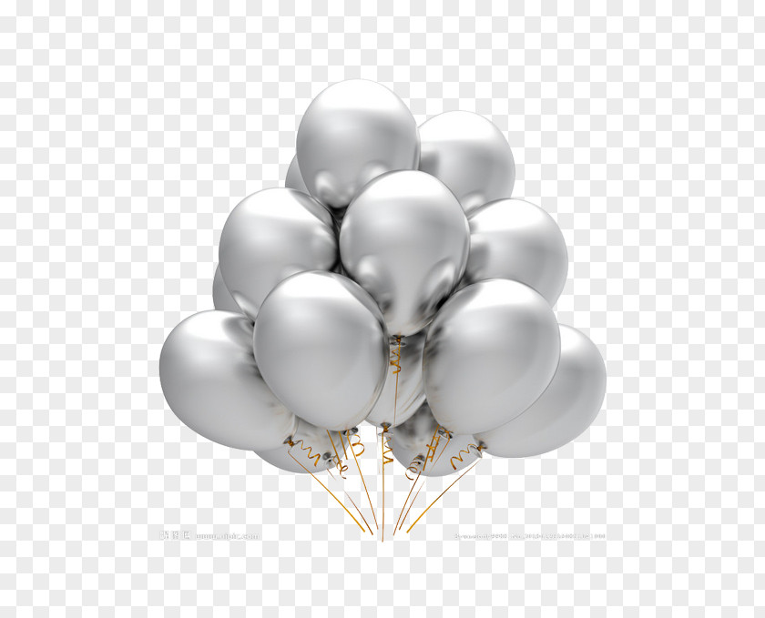 Gray Floating Balloons Balloon Party Silver Stock Photography Birthday PNG