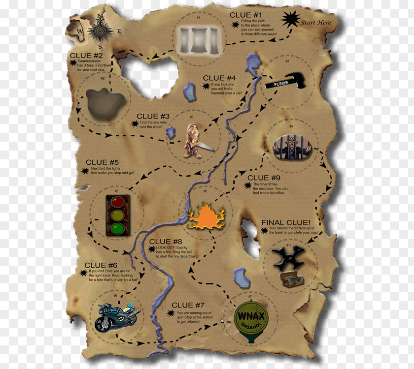 Map London Treasure Hunt PNG