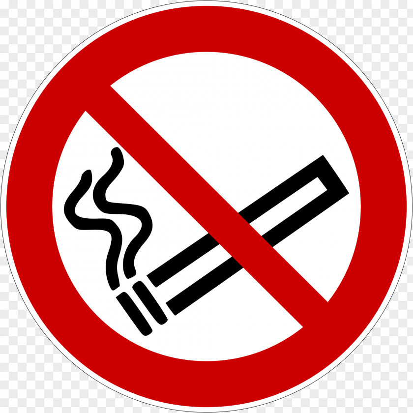 No Smoking Ban Sign ISO 7010 Symbol PNG