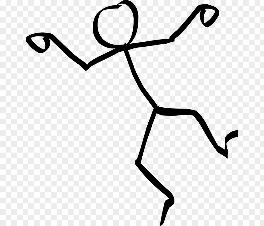 Tripping Stick Figure Dance Drawing PNG