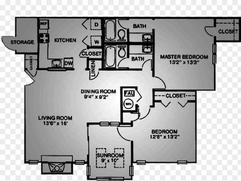 Bathroom Floor Austell Birch Landing Apartments Plan Atlanta PNG