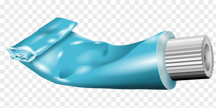 Blue Toothpaste Tube Clip Art PNG