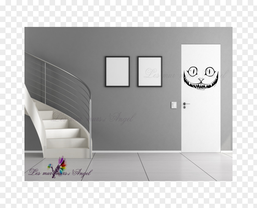 Cat Cheshire Sticker Wall PNG