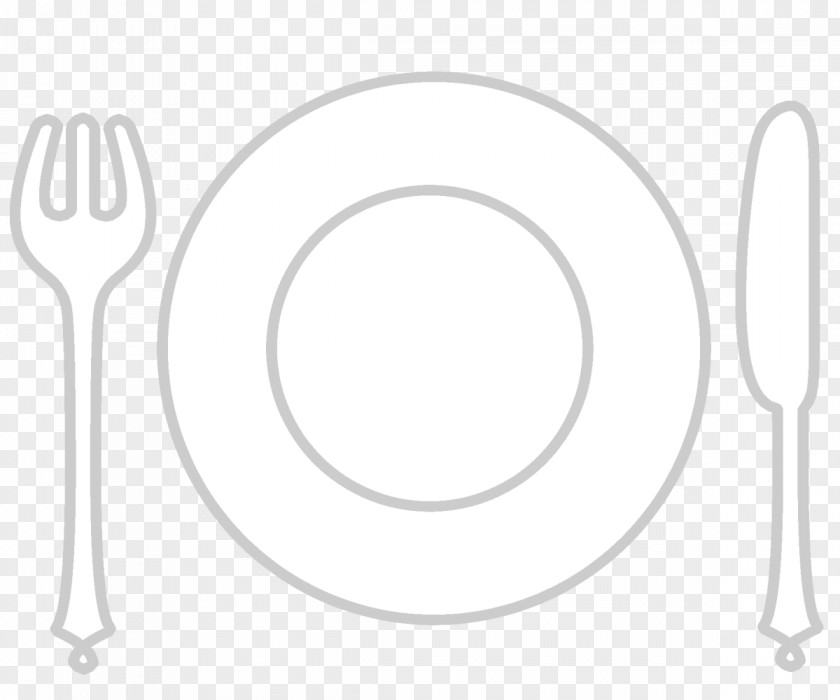 Dish Printing Fork White Line Art Material PNG