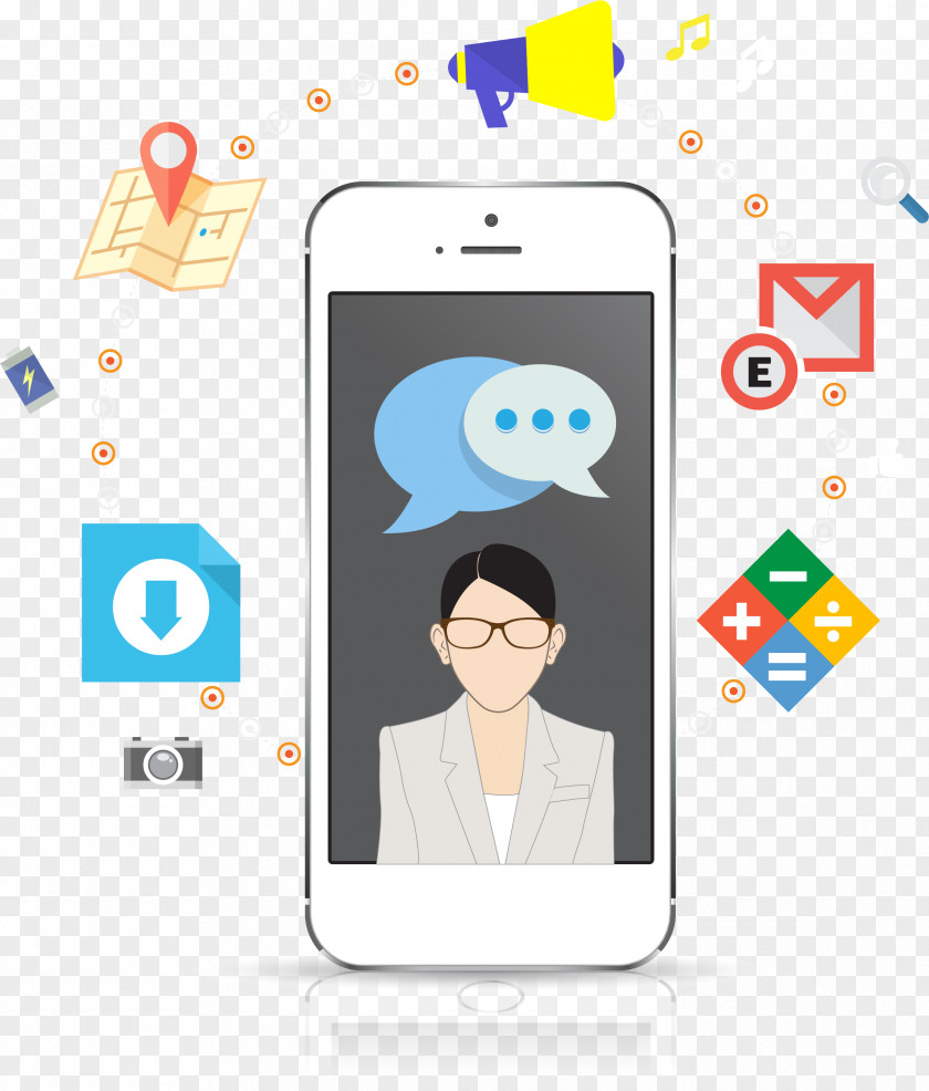 Mobile Phone Business Digital Marketing Internet Icon PNG