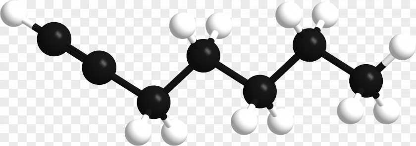 3d Models 1-heptyne Heptene Chemistry Unsaturated Hydrocarbon PNG