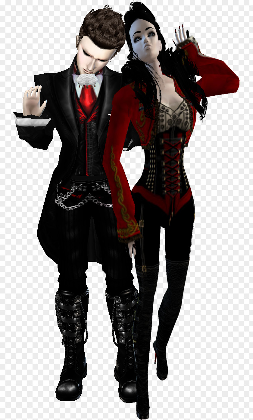 Crimson Chin Goth Subculture Costume Character Gothic Fashion PNG