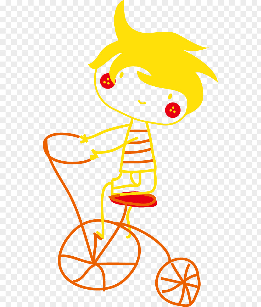 Cyclists Child Vector Material Clip Art PNG