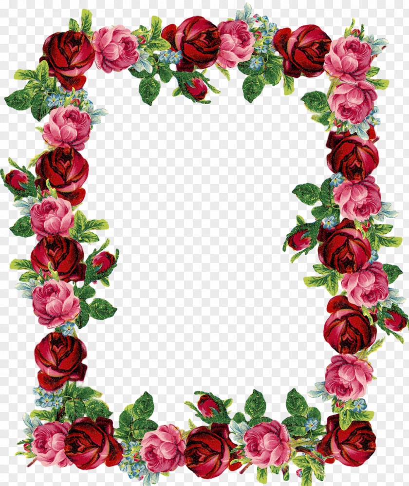 Park Frame Cliparts Rose Flower Pink Clip Art PNG