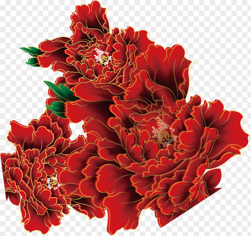 Peony Pattern Floral Design Moutan PNG