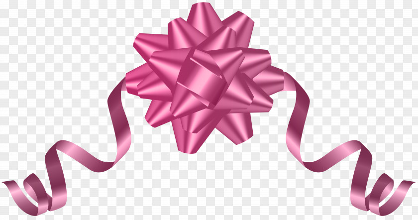 Pink Deco Bow Transparent Clip Art Ribbon PNG