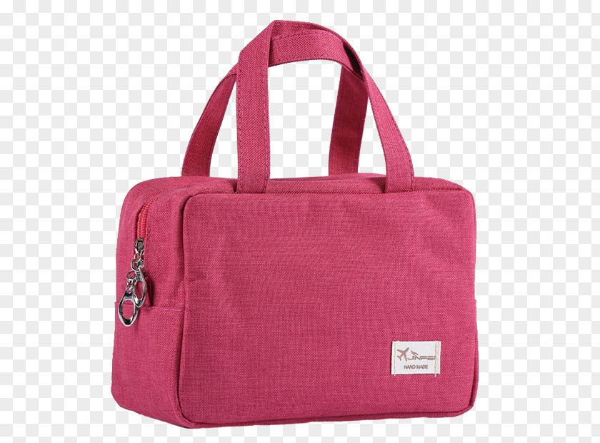 Red Travel Kits Cosmetics Toiletry Bag Handbag Suitcase PNG