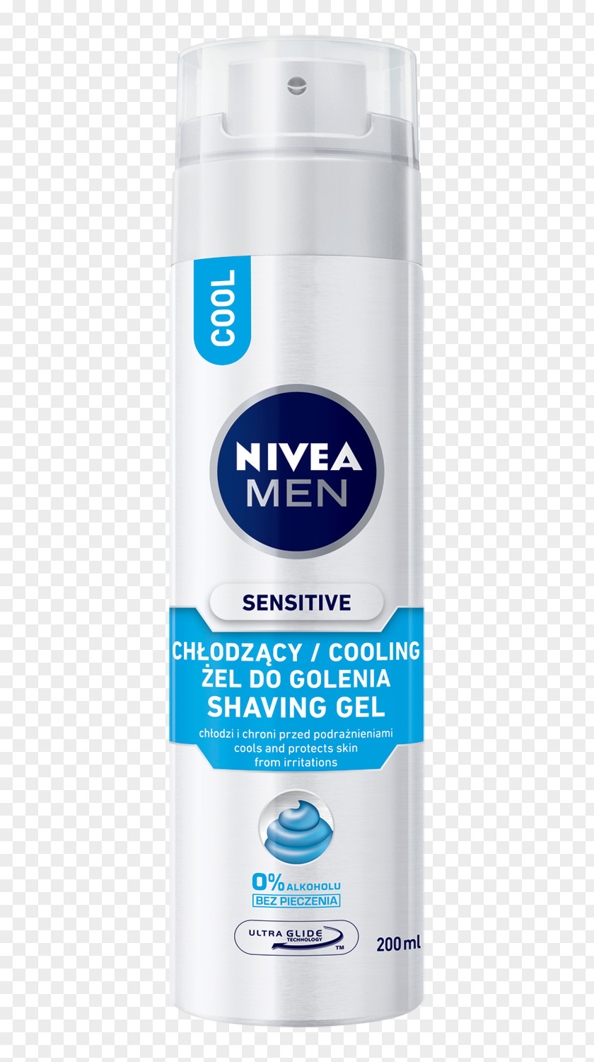 Shaving Foam Liquid NIVEA MEN Sensitive Moisturiser Cream Gel PNG