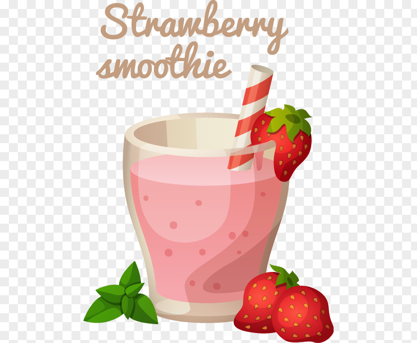 Strawberry Drink Food Icon Smoothie Milkshake Juice PNG