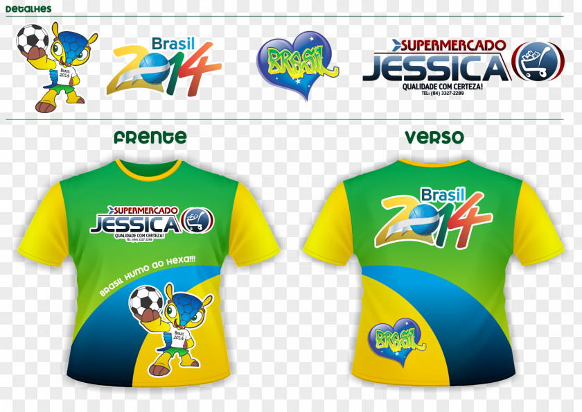 T-shirt 2014 FIFA World Cup Brazil National Football Team Sleeve PNG