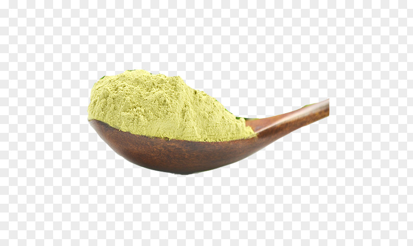 A Spoon Of Powder Green Tea Matcha PNG