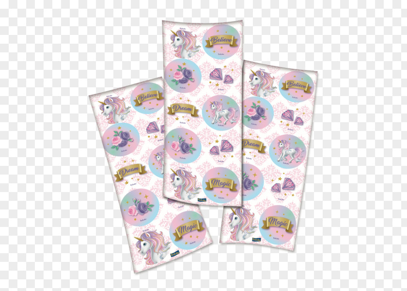 Party Paper Adhesive Unicorn Nonwoven Fabric PNG