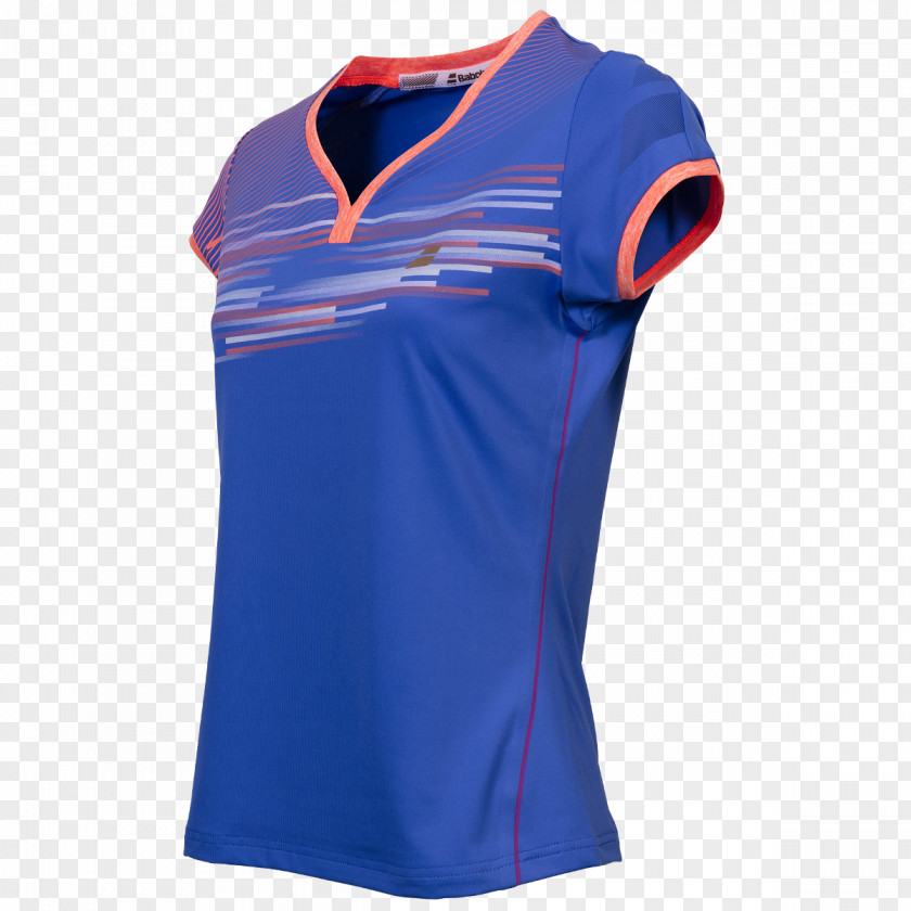 Sleeve Five Point T-shirt Sleeveless Shirt Blue Babolat PNG