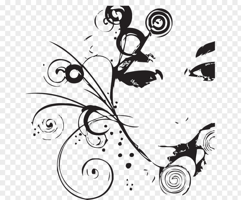 Design Black And White Art Clip PNG
