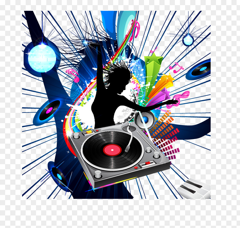 Music Poster Graphic Design Disc Jockey PNG design jockey, carnival music elements clipart PNG