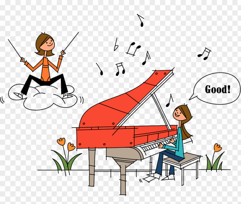 Play Piano Drawing Royalty-free Illustration PNG